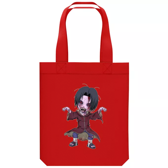 biologisch katoenen draagtas (Tote Bag) Parodie Naruto Itachi X Walking Dead