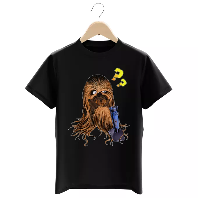 Jungen Kinder T-Shirts Parodie auf Star Wars Chewbacca