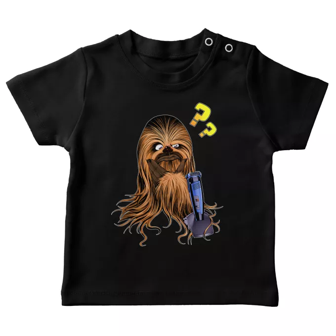 Baby T-shirts Parodie auf Star Wars Chewbacca