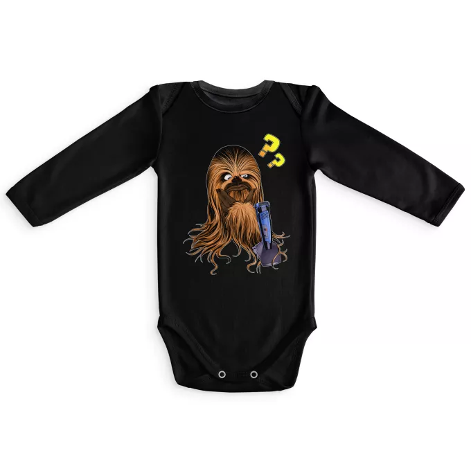 Langärmliges Baby Strampler Parodie auf Star Wars Chewbacca