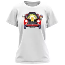 T-shirt Femme Pikachu « Pika dépannage » – Parodie Pokémon