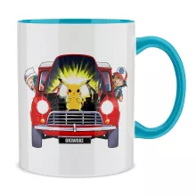 Ash Mug “Ash, Dawn and Pikachu” – Pokémon parody