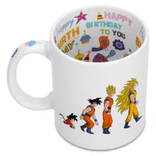 Mug Sangoku Super Saiyajin « La Théorie de l'évolution » – Parodie Dragon Ball Z