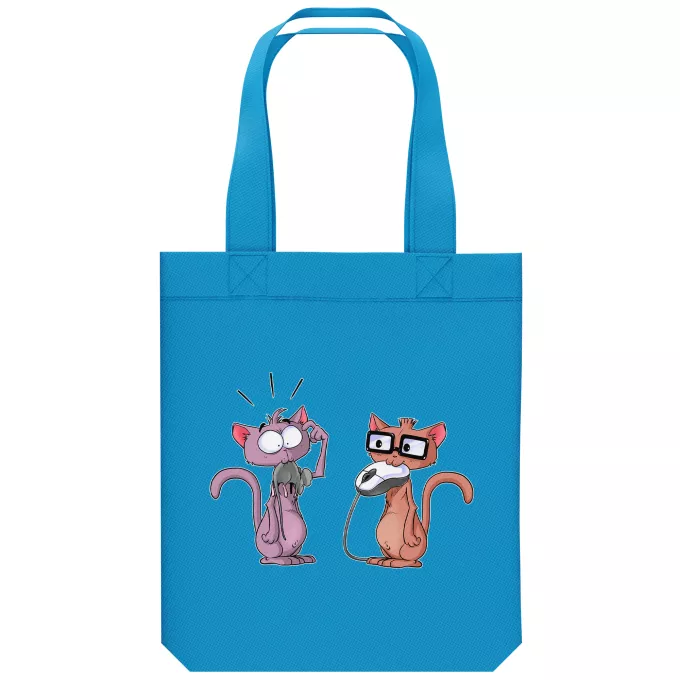 Borsa Tote Bag in cotone organico Paoridia Funny Face
