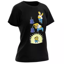 Die Simpsons Damen T-shirt “Die Simpsons und die Minions” – Parodie auf Minions