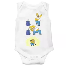 Simpsons Body baby Ärmlös “Simpsons och Minionerna” – Parodi Minionerna