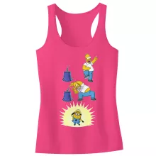 Canotta per bambine e ragazze il Simpsons “il Simpsons e i Minions” – Parodia dei Minions