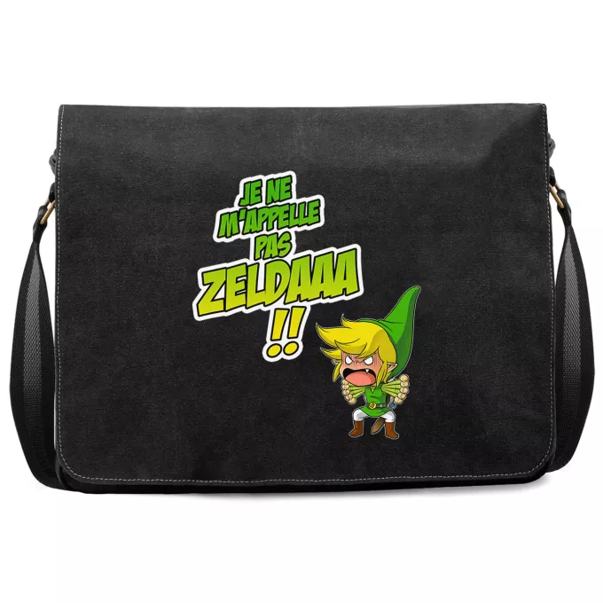 Sac à Bandoulière Premium Parodie Zelda Un Coup de gueule de héros... - Link