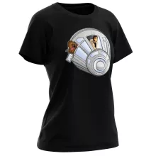 Han Solo Damen T-shirt “Han Solo und Chewbacca” – Parodie auf Star Wars