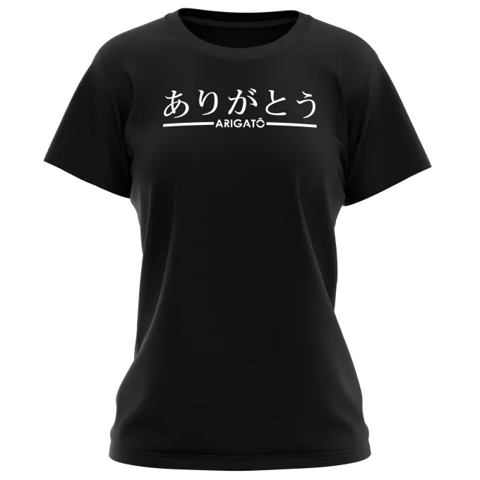 T-shirts Femmes Parodie Japon Arigatô (Merci) - japonais-kanji-manga