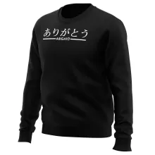 Pull japonais-kanji-manga « Arigatô (Merci) » – Parodie Japon