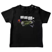 T-shirt bébé L'Arcadia « Zone de Turbulences ! » – Parodie Albator