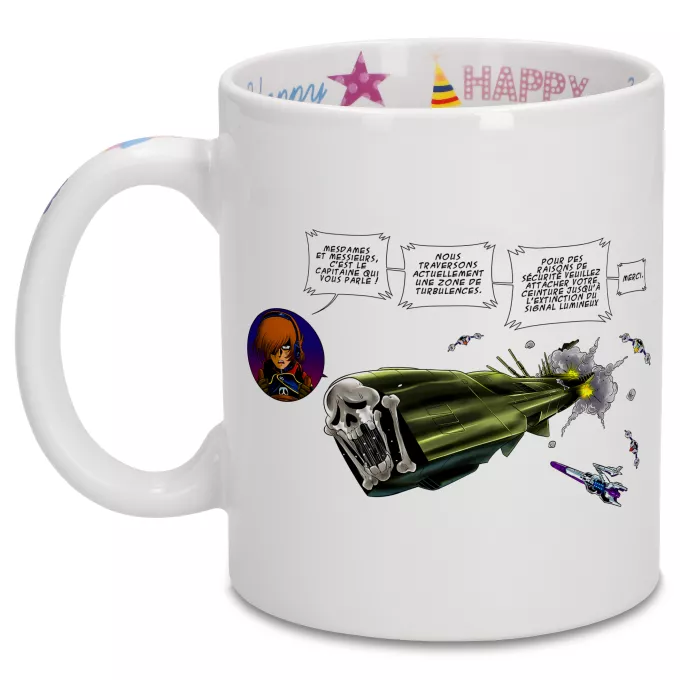 Mugs Anniversaire Parodie Albator Zone de Turbulences ! - L'Arcadia