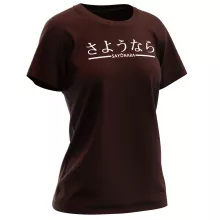 T-shirt Femme manga-sayonara-japonais « Sayônara (Au Revoir) » – Parodie Japon
