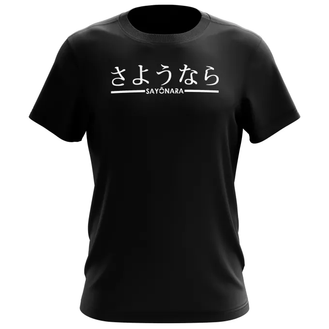 T-shirts Hommes Parodie Japon Sayônara (Au Revoir) - manga-sayonara-japonais
