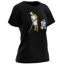 R2-D2 Damen T-shirt “R2-D2 und C-3PO” – Parodie auf Star Wars
