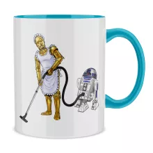 Taza R2-D2 “R2-D2 y C-3PO” – Parodia de Star Wars