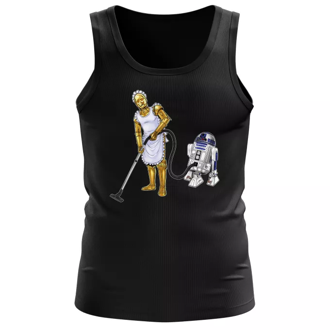 Camisetas de tirantes Hombres Parodia Star Wars R2-D2 y C-3PO