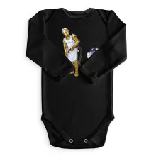 Body bebé de manga larga R2-D2 “R2-D2 y C-3PO” – Parodia de Star Wars