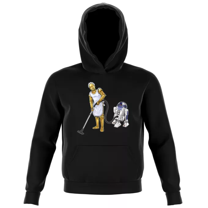 Sudaderas con capucha Niños Parodia Star Wars R2-D2 y C-3PO