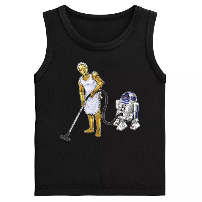 Camisetas de tirantes Niños Parodia Star Wars R2-D2 y C-3PO