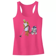 Camiseta Niña sin mangas R2-D2 “R2-D2 y C-3PO” – Parodia de Star Wars