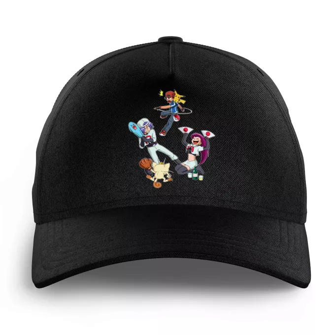 Casquettes Enfants Parodie Pokémon Une partie de Poké-Ball :) - Pikachu, Sasha, la Team Rocket