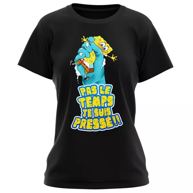 T-shirts Femmes Parodie Bob l'éponge Eponge pressée...