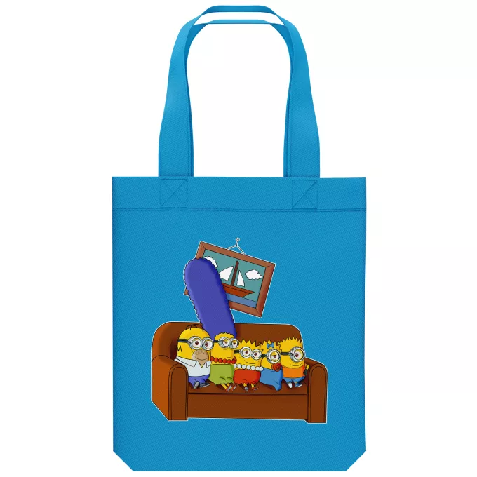 biologisch katoenen draagtas (Tote Bag) Parodie Minions