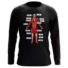T-Shirt à manches longues Le Titan Colossal « Titanatomie colossale... » – Parodie L'attaque des Titans