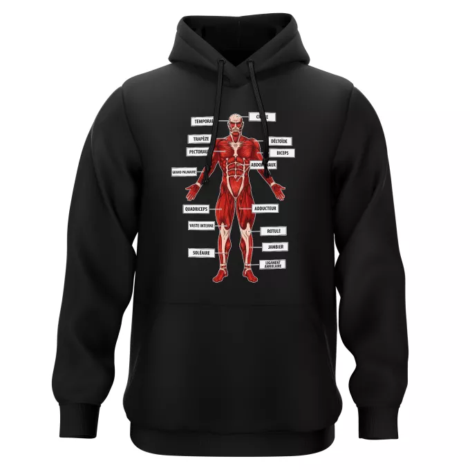 Sweat-shirts à Capuche Parodie L'attaque des Titans Titanatomie colossale... :) - Le Titan Colossal