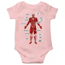 Body bébé (Filles) Le Titan Colossal « Titanatomie colossale... » – Parodie L'attaque des Titans