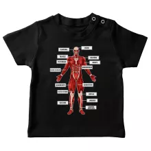 T-shirt bébé Le Titan Colossal « Titanatomie colossale... » – Parodie L'attaque des Titans