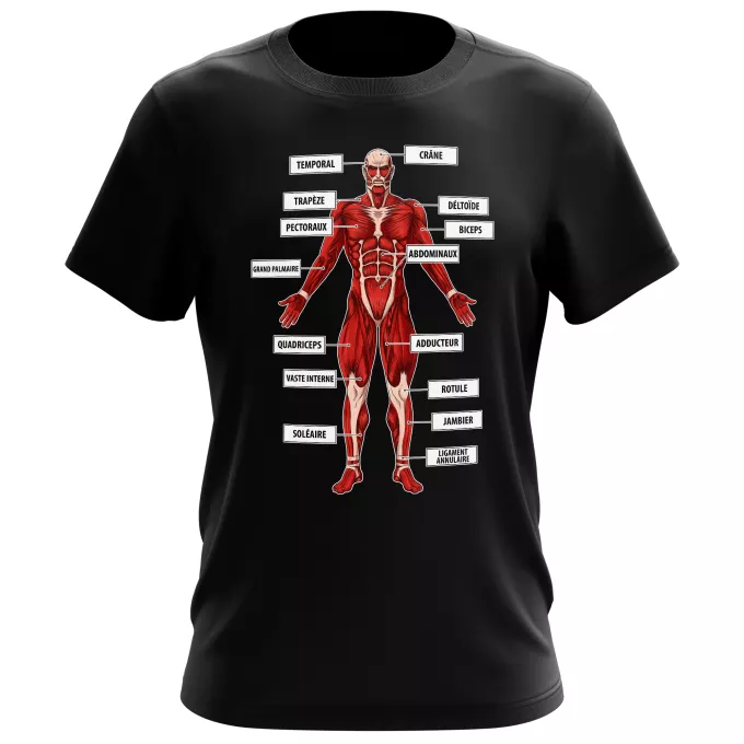 T-shirts Hommes Parodie L'attaque des Titans Titanatomie colossale... :) - Le Titan Colossal