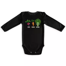 Body bébé manches longues Sangoku « Super Héros de la Planète Végétale » – Parodie Dragon Ball Z