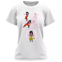 Son Goku Super Damen T-shirt “Son Goku Super saiyan 4 en the Pink Panther” – Dragon Ball GT parodie