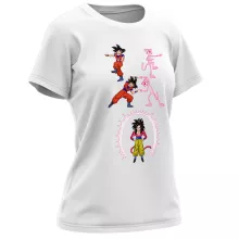 Son Goku Super Damen T-shirt “Son Goku Super saiyan 4 en the Pink Panther” – Dragon Ball GT parodie