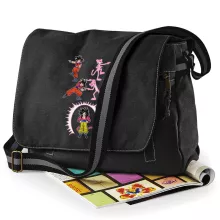Son-Goku Super Schultertasche “Son-Goku Super saiyajin 4 und die Pink-Panther-Reihe” – Parodie auf Dragon Ball GT