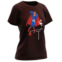 Damen T-shirt “Man of Steel” – Superman parodie