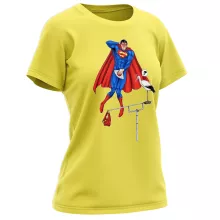 Women T-shirt “Man of Steel” – Superman parody