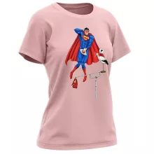 Women T-shirt “Man of Steel” – Superman parody