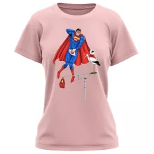 Women T-shirt “Man of Steel” – Superman parody