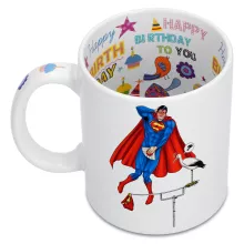 Mug « Man of Slip... » – Parodie Superman
