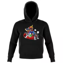 Sweat à capuche Enfant Mario « Kart Fighter - Player 1 » – Parodie Mario Kart