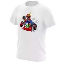 T-shirt Mario « Kart Fighter - Player 1 » – Parodie Mario Kart