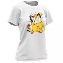 Pikachu Damen T-shirt “Pikachu und Mauzi” – Parodie auf Pokémon