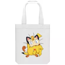 Pikachu totebag “Pikachu and Meowth” – Pokémon parody