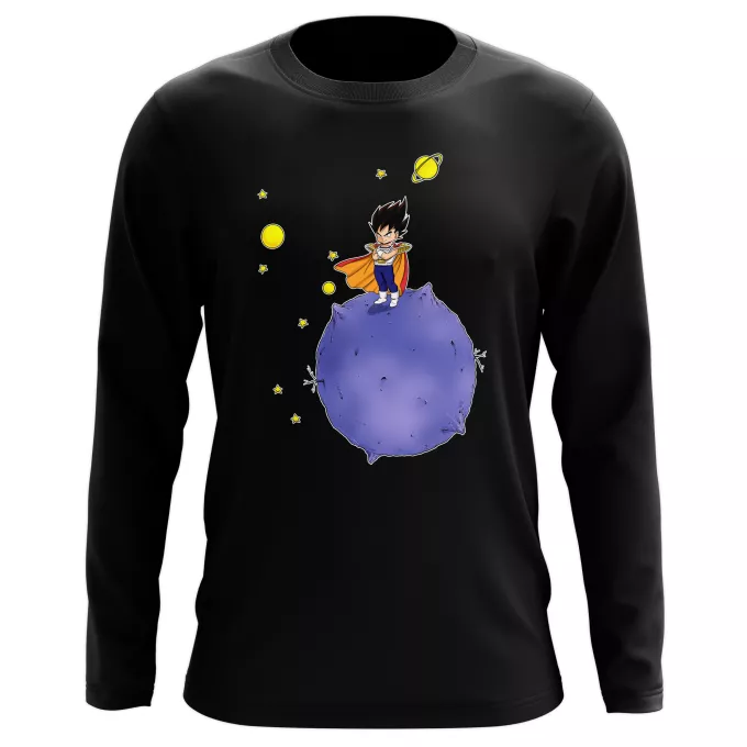 Magliette a maniche lunge Paoridia Dragon Ball Z - DBZ Il piccolo principe Vegeta