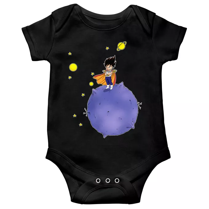 Body per bambini a maniche corte Paoridia Dragon Ball Z - DBZ Il piccolo principe Vegeta
