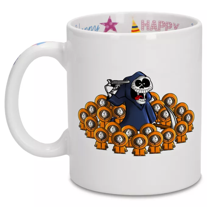 Canecas de aniversário Paródia South Park Kenny